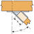 HSUR4.75/11 Heavy Skewed 45 Hanger - Right