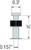 PDPAT-75 Powder-Driven Top-Hat Pin (Pack of 100pcs)