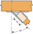 SUR2.06/11 Skewed 45 U-Shaped Hanger - Right