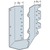 SULC210-2 Skewed 45 U-Shaped Hanger Concealed Flange - Left