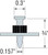 PDPAWL-75 Powder-Driven Pin with 1″ Washer (Pack of 100pcs)