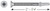F12C250FDC Self-Drilling Flat-Head Screw with Wings (Box of 100pcs)