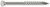 S07225FB1 Trim Head Wood Screw, Square Drive (1 LB Pack)