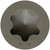 S07225FTBGR Trim-Head Screw, 6-Lobe Drive (Carton of 1750pcs) Gray