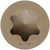 S07225FTBTN Trim-Head Screw, 6-Lobe Drive (Carton of 1750pc) Tan
