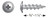 S08C125KQC Wire-Lath Modified Truss-Head Screw (Box of 100pcs)