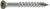 T07162FT70GR Trim-Head Screw, 6-Lobe Drive (70pc Pack) Gray