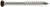 T07225FT70BR01 Trim-Head Screw, 6-Lobe Drive (70pc Pack) Brown01