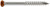 T07225FT70TN04 Trim-Head Screw, 6-Lobe Drive (70pc Pack) Tan04