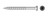 T07225FTBGR04 Trim-Head Screw, 6-Lobe Drive (Carton of 1750pcs) Gray04