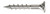 T08125D50 Bugle Head Wood Screw, Square Drive (Pack of 50pcs)