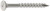 T08200DB5 Bugle Head Wood Screw, Square Drive (5 LB Pack)