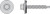 T12150XOC Self-Drilling Hex-Washer-Head Screw with EPDM Sealing Washer (Box of 100pcs)