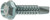 X1B1214R100 Self Drilling X Metal Screw (Box of 100pcs)