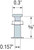 PDPAT-62KP Powder-Driven Top-Hat Pin (Pack of 100pcs)