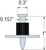 PDPAWL-100 Powder-Driven Pin with 1" Washer (Pack of 100pcs)