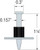 PDPAWL-125 Powder-Driven Pin with 1" Washer (Pack of 100pcs)