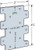 LTP4 Lateral Tie Plate (Carton of 200pcs)
