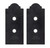 APB44DSP Decorative Post Base Side Plate (Box of 2pcs) w/ Fasteners
