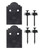 APB66DSP Decorative Post Base Side Plate (Box of 2pcs) w/ Fasteners