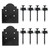 APB88DSP Decorative Post Base Side Plate (Box of 2pcs) w/ Fasteners