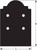APB88DSP Decorative Post Base Side Plate (Box of 2pcs) w/ Fasteners