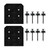APVB1010DSP Decorative Post Base Side Plate (Box of 2pcs) w/ Fasteners
