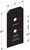 APVB44DSP Decorative Post Base Side Plate (Box of 2pcs) w/ Fasteners