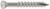 S07C100FBP Trim-Head Wood Screw, Square Drive (200pc Pack)