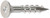 S08075D100 Bugle Head Wood Screw, Square Drive (Pack of 100pcs)