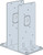 PFCB28-3B-SDS Post Frame Column Base Bracket