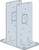 PFCB28-3C-SDS Post Frame Column Base Bracket