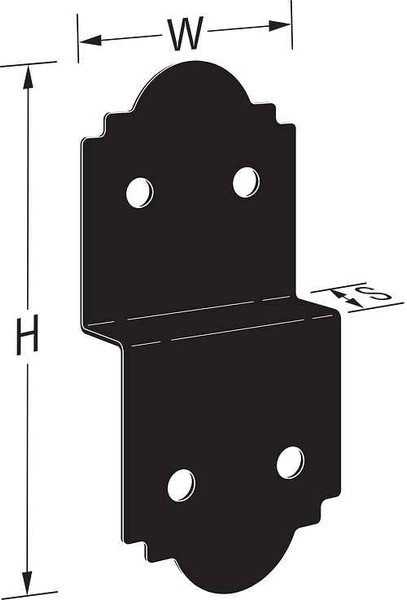 APDJT1.75-6 Ornamental Deck Joist Tie (Box of 2pcs)