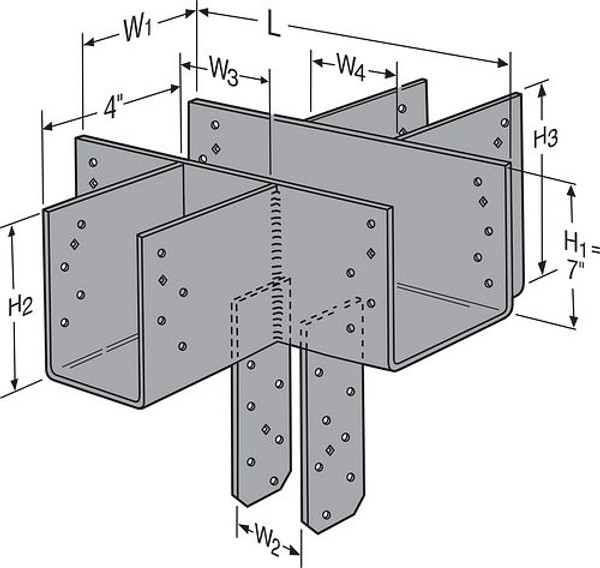 CCCQ66SDS Cross Column Cap