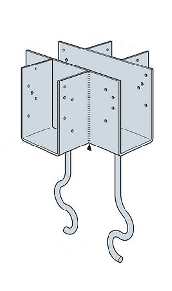 CCCQM5.50-SDSG Cross Column Cap for GFCMU and Concrete Piers