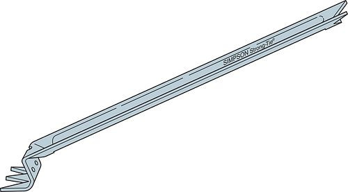 NCA2x8-16 Nailless Compression Bridging