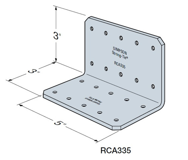 RCA335/68-R50 Rigid Connector Angle (Carton of 50pcs)