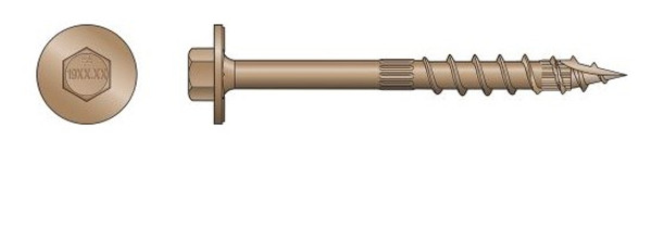 SDWH191000DB Strong-Drive Timber-Hex Screw (Carton of 250pcs)