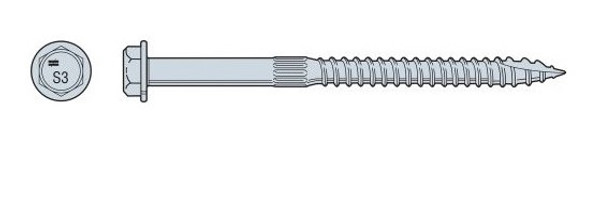 SDS25412-R10 Heavy-Duty Connector Screw (Box of 10pcs)