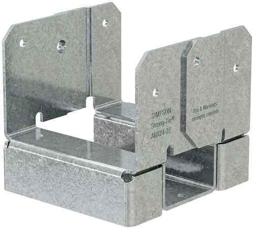 poss ABA24-2Z Adjustable Post Base