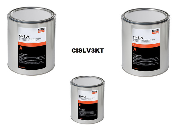 CISLV3KT Super-Low-Viscosity Structural Injection Epoxy Bulk Kit