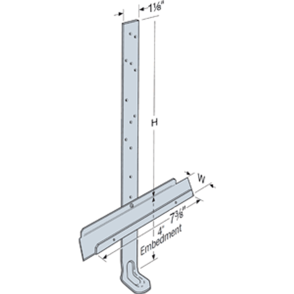 META12/TSS2 Embedded Truss Anchor w/ Truss Seat Snap-In