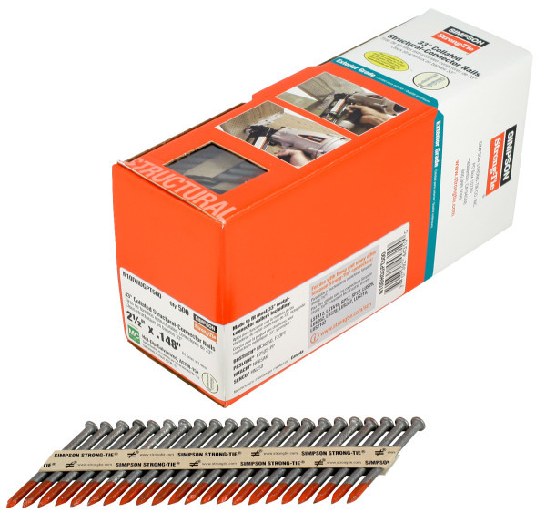 N10DHDGPT500 (10d x 2-1/2") 33° Collated Structural-Connector Nail (500ct)
