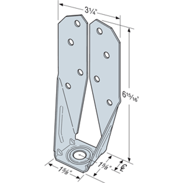 S/DTT2Z Tension Tie for Cold-Formed Steel Framing