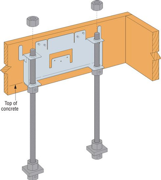 WSWH-RTELPF12 Strong Wall Anchor Bolt Template (Extended Leg/Panel Form)