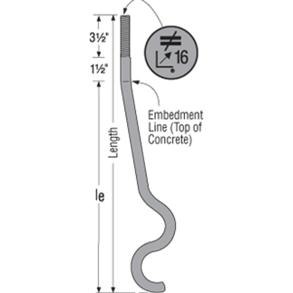 SSTB28HDG Anchor Bolt