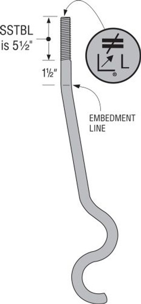 SSTB36HDG Anchor Bolt