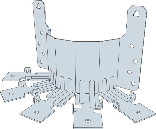 THJM2-5-SDS3 Multiple Truss Hip/Jack Hanger