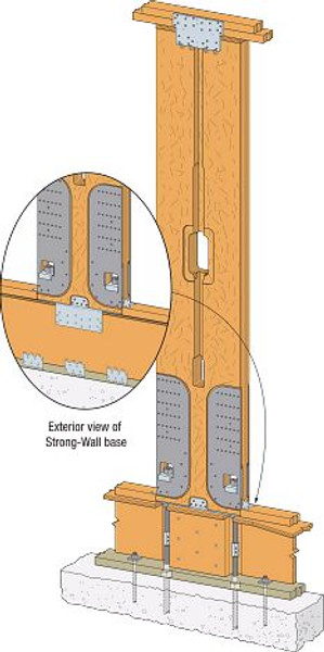 WSWH-RF24KT Strong-Wall High-Strength Wood Shearwall Raised Floor Kit