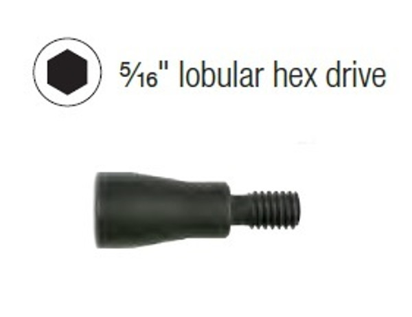 BITHEXLB516 Quik Drive 5/16" Lobular Hex Driver (Pack of 1pc)